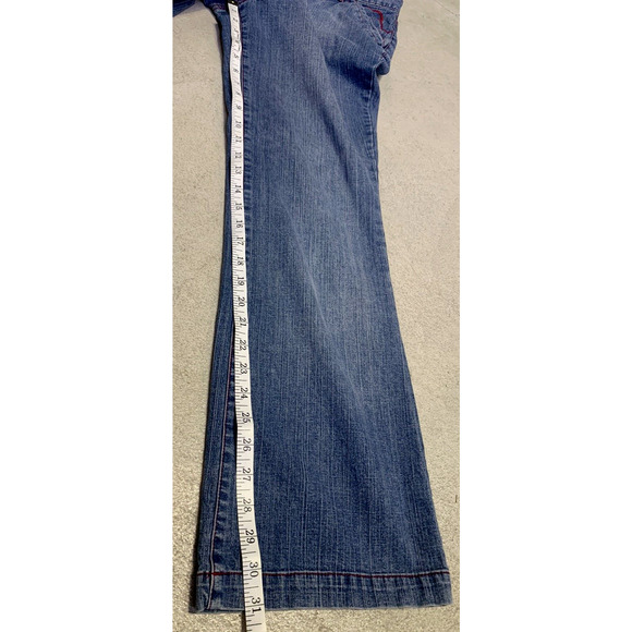 JW Div of Junction West Jeans Women Size 10 Bootcut Embroidery Red Trim Trousers - Picture 13 of 15